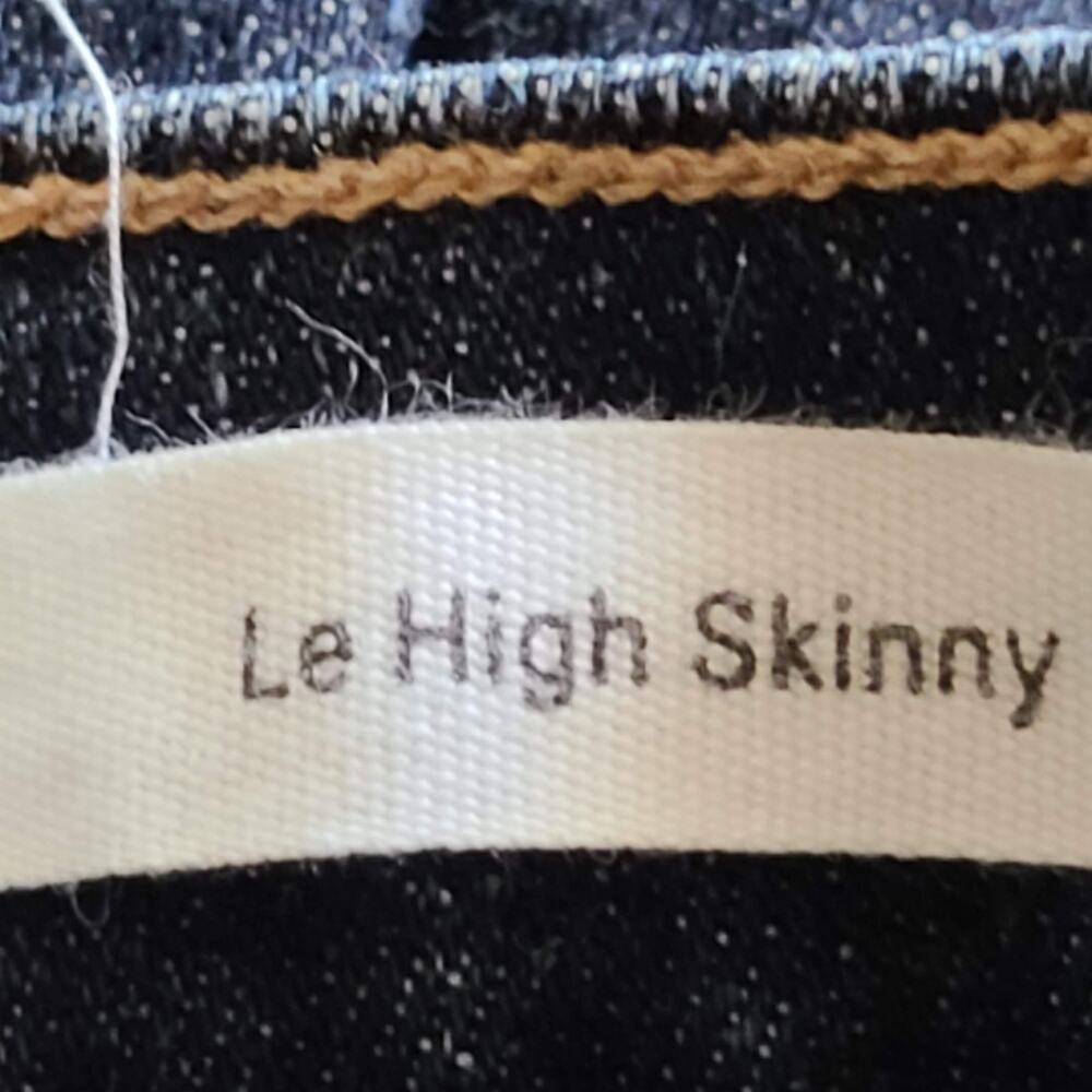 FRAME Le High Skinny Side Step Ankle Crop Jeans LHSKSS133 Harway Women's 24 - Picture 10 of 12